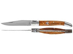 Stainless steel blade, Rosewood handle with triskle inlay