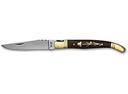 Stainless steel blade, Rosewood handle with brass flower