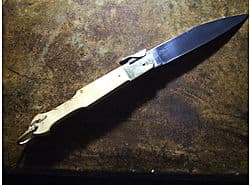 Stainless steel blade, Boxwood handle