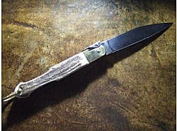 Stainless steel blade, Stag horn handle